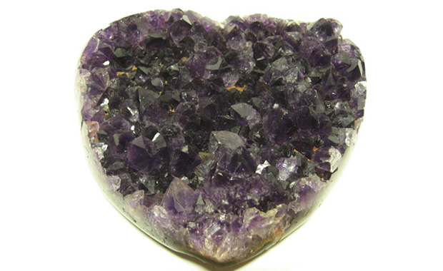アメジストクラスター(紫水晶）原石 ハート型H01 | 幸せを呼ぶ石PAX