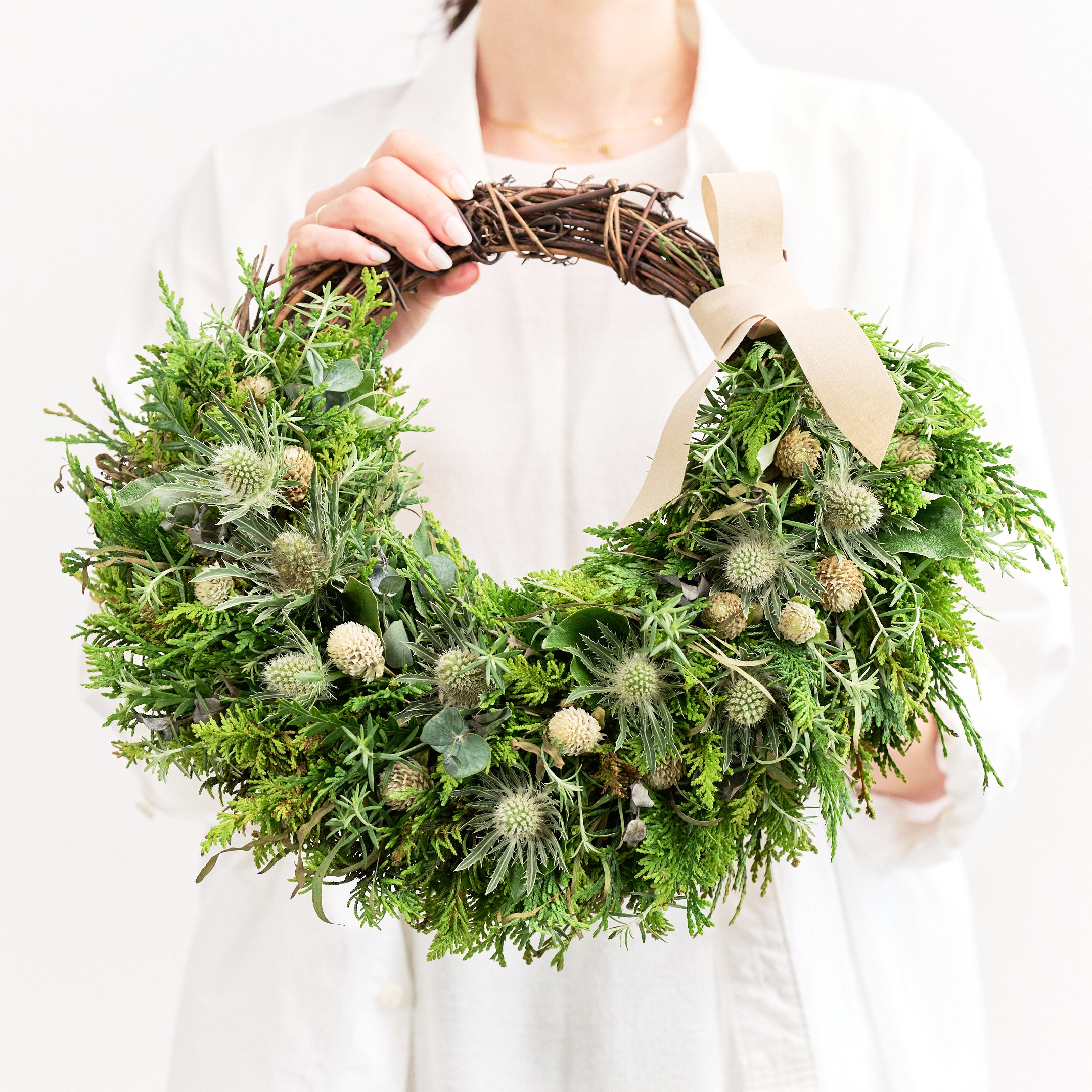 SiKiTO【受注販売】夏の枝ものでつくったサマーリース＆スワッグ（生花）