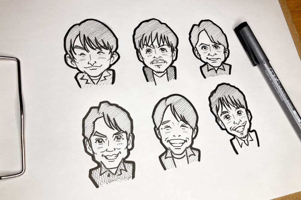 話題の人”をサクサク描くための イラスト“時短” 表現方法 | イラストで