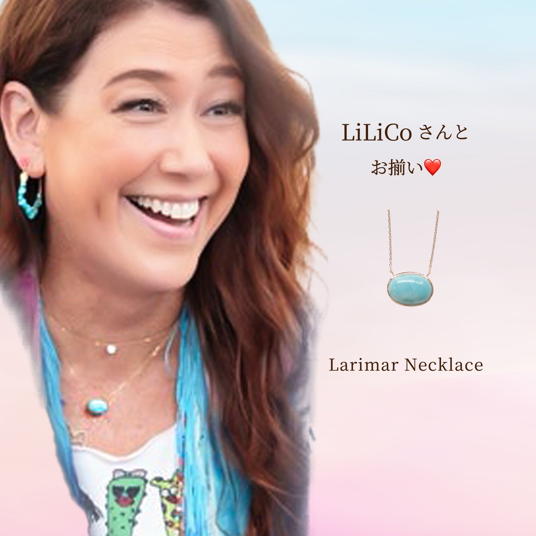 天然石ネックレス『Drop』 カラーストーン カボションネックレス K10