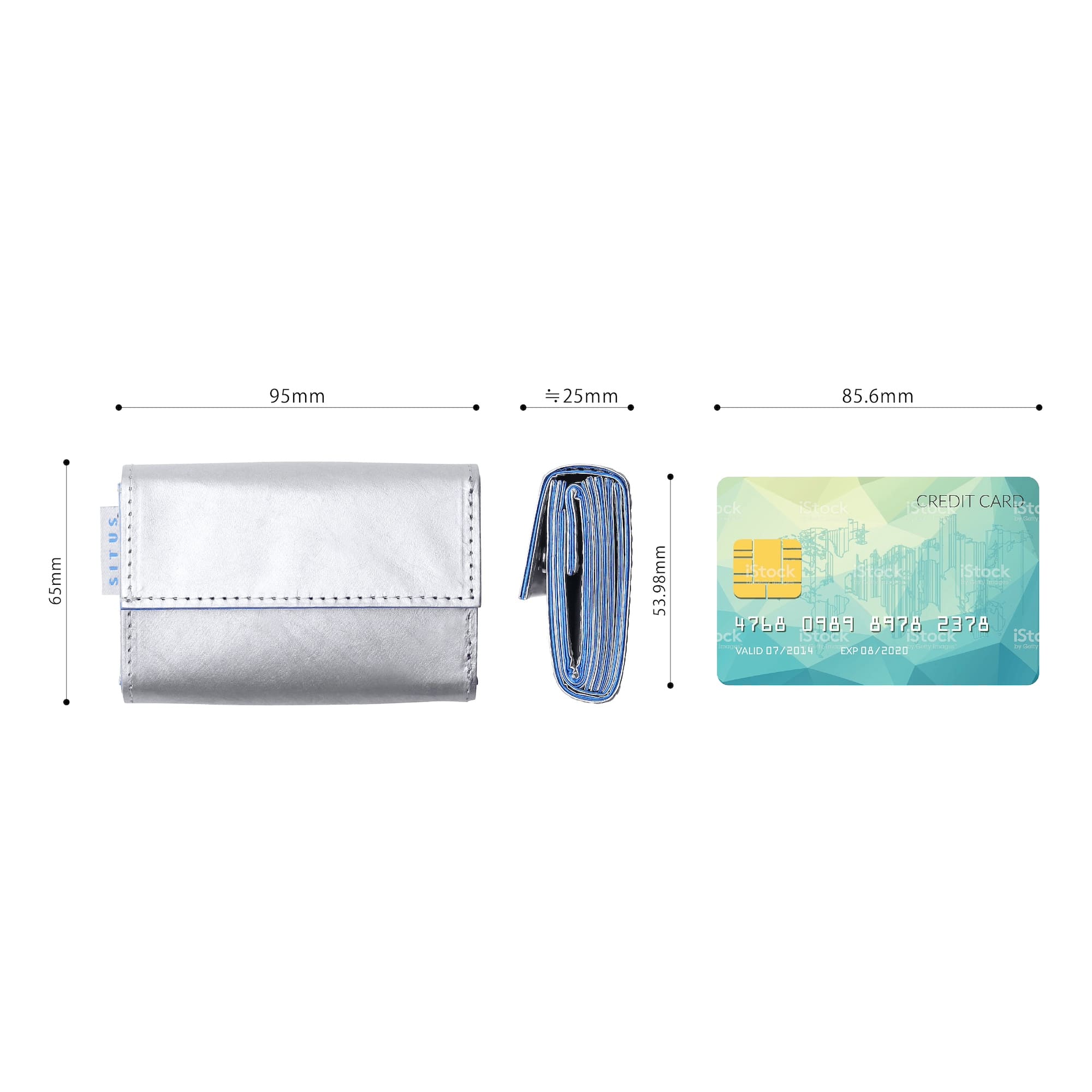 SITUS Minimalist Wallet Tyvek® | Silver×Cobalt Blue – SITUS.TOKYO