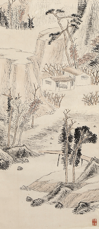 秋景山水図｜商品一覧｜新古美術わたなべ