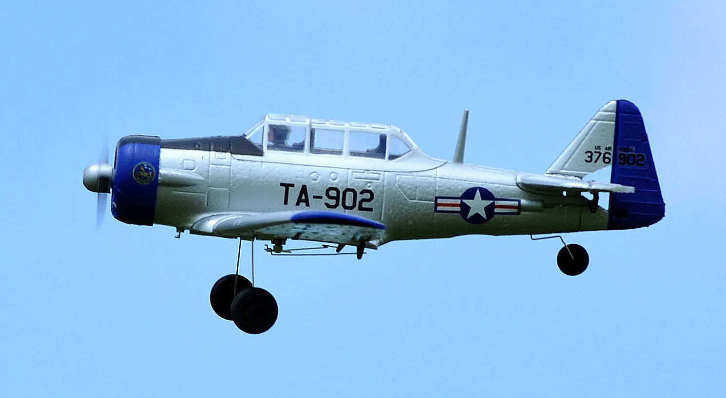 TOP RC Hobby RC Airplane Mini AT6 RTF 450mm Yellow & Silver AT-6