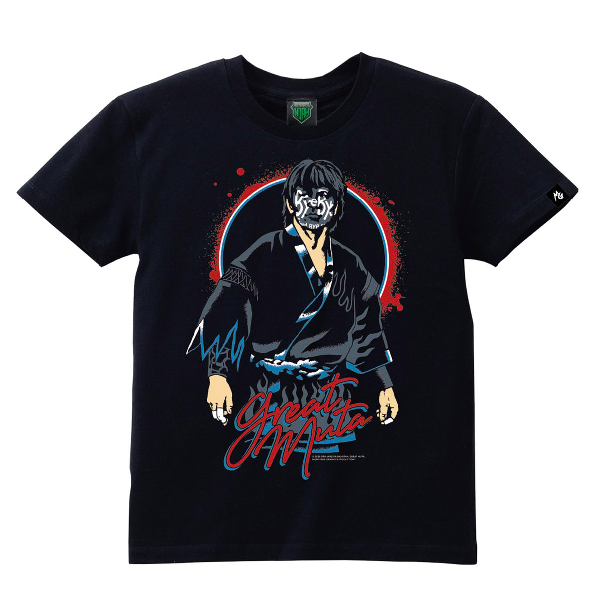 グレート・ムタ「Bye-Bye MUTA」イラストTシャツ（MONSTERS GRAPHICS）