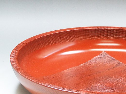 山中塗 12.0 布貼こね鉢 (根来) – 漆陶舗あらき 輪島塗 九谷焼 山中塗