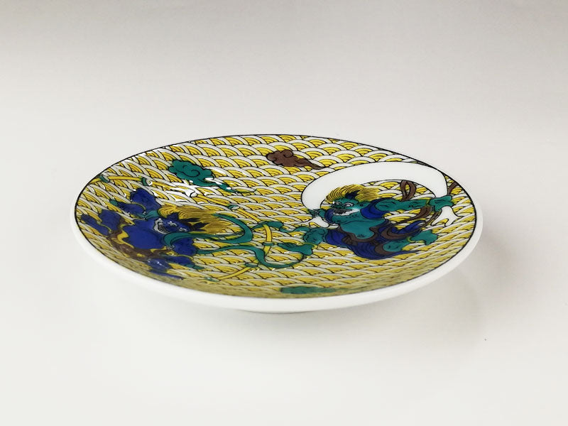 九谷焼 縁起豆皿 吉祥風神雷神図 – 漆陶舗あらき 輪島塗 九谷焼 山中塗