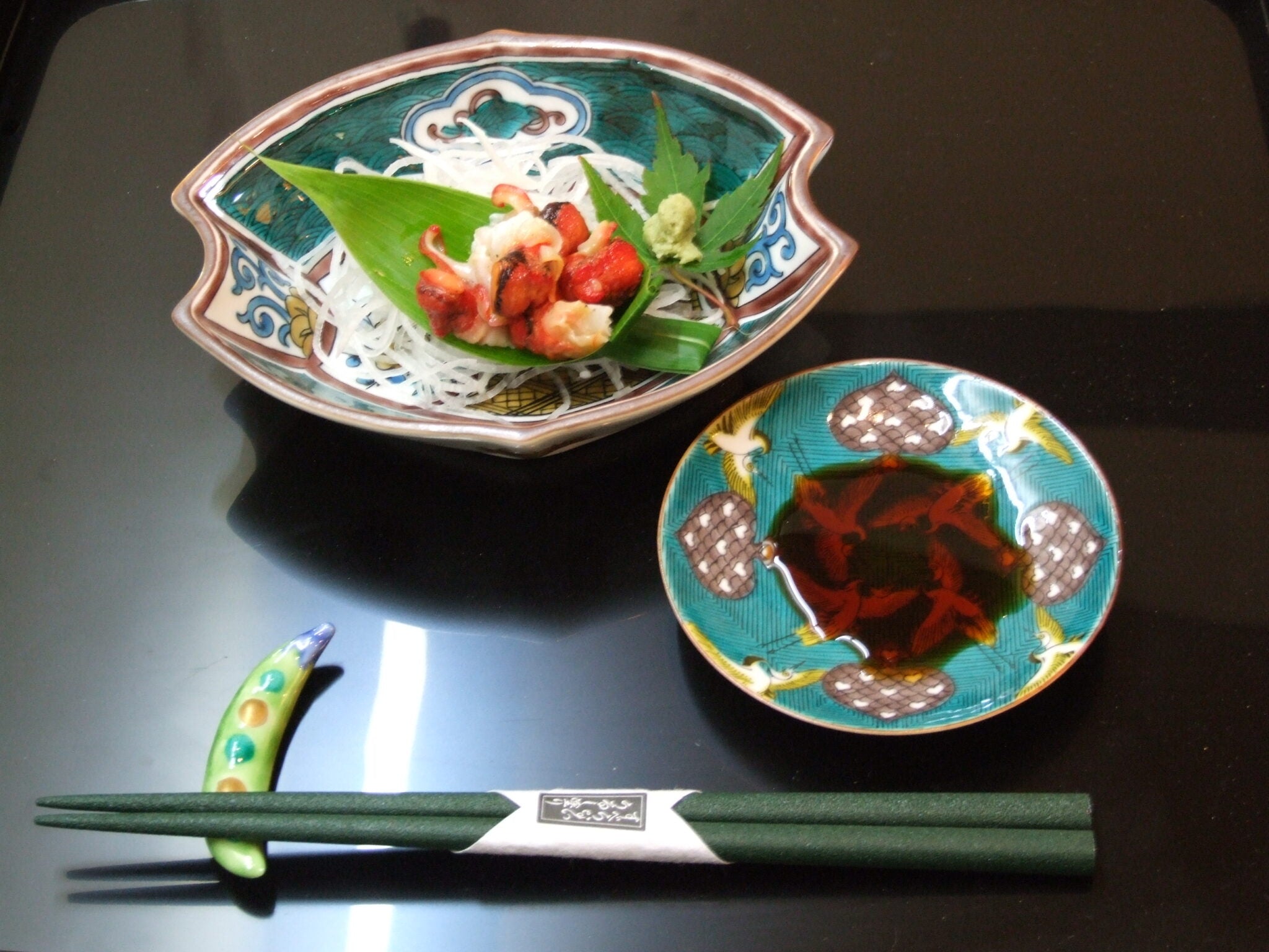 九谷焼 5.3号 古九谷梅に鳥 舟型小鉢5枚揃 – 漆陶舗あらき 輪島塗