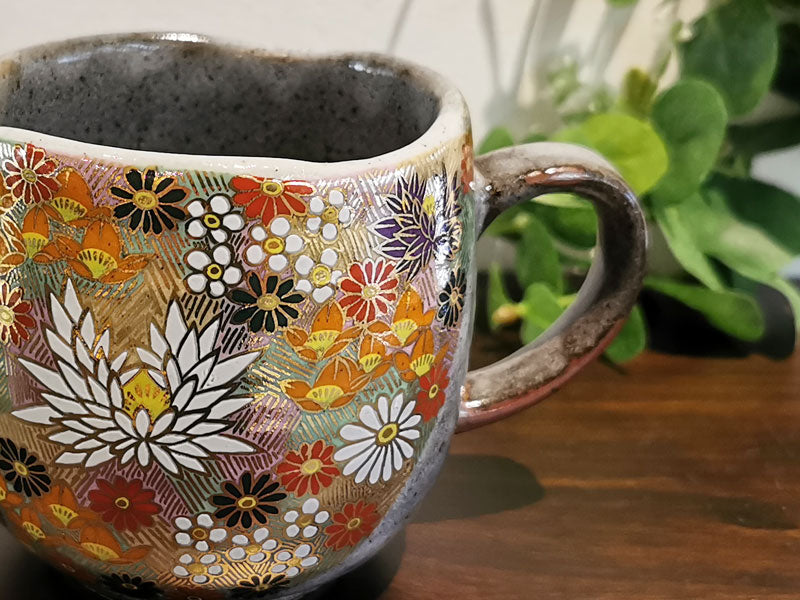 九谷焼 マグカップ 金花詰 – 漆陶舗あらき 輪島塗 九谷焼 山中塗 公式