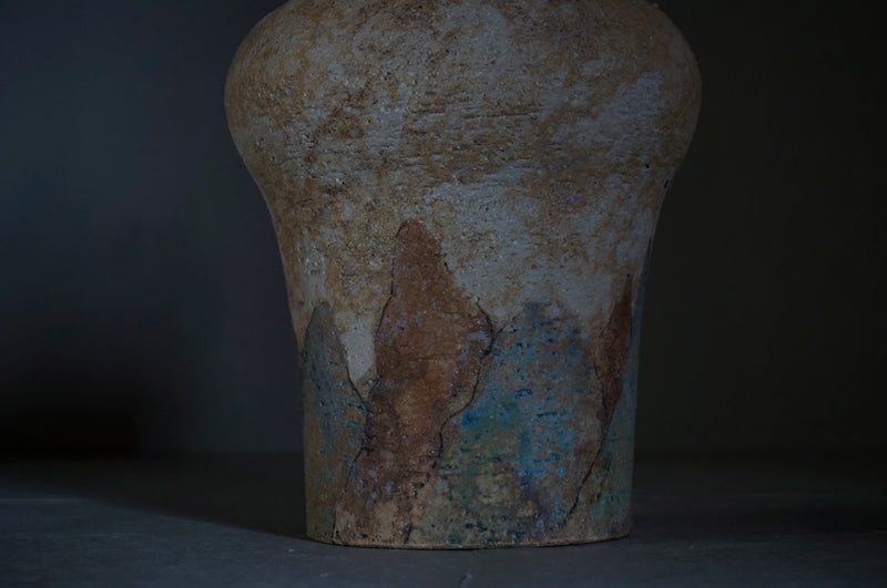 ○25-IM28 灰陶加彩壺(ラクダ) – 雨晴/AMAHARE