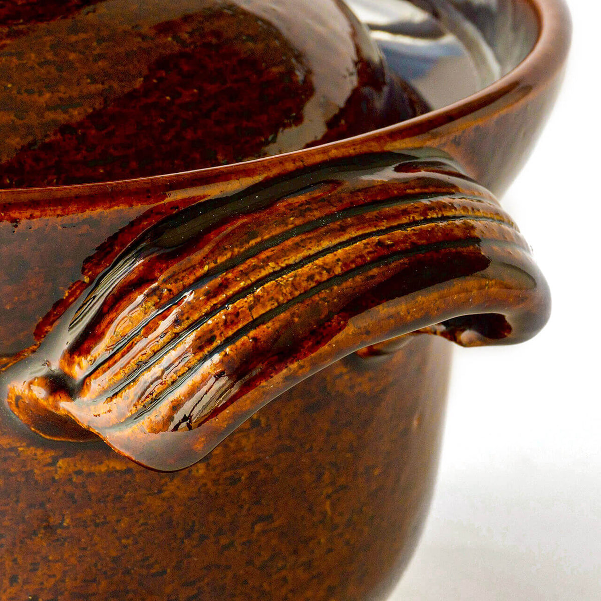 やまほん陶房 ご飯鍋 3合 飴釉 – 雨晴/AMAHARE