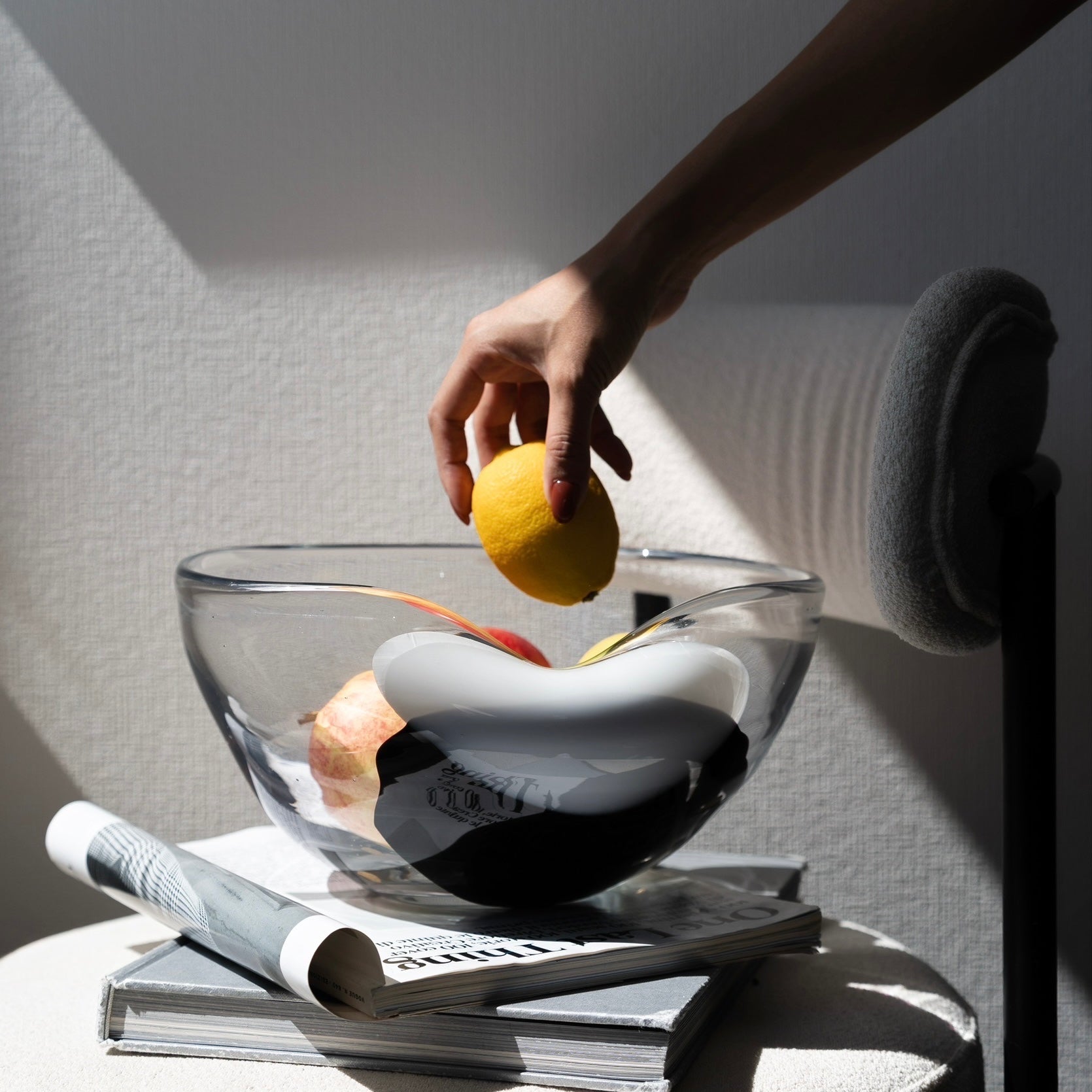 クリア×モノトーン フラワーベース