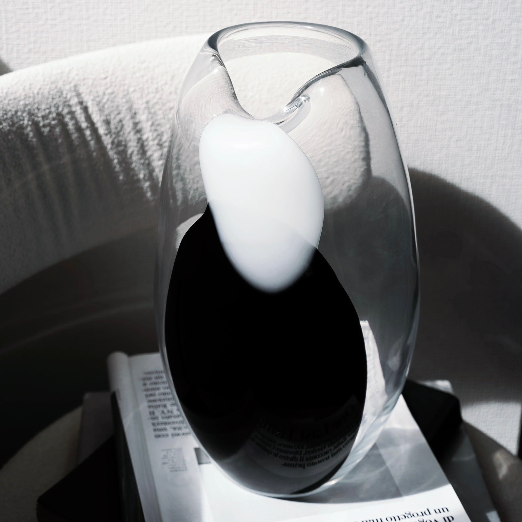 クリア×モノトーン フラワーベース