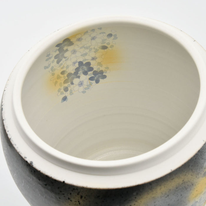 手元供養 骨壷 瀬戸焼 墨金彩 骨壺 2.3寸 3寸 4寸 5寸 6寸 7寸