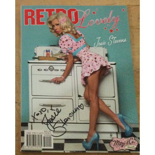 Josie Stevens - Autographed Retro Lovely Magazine - Bandwear