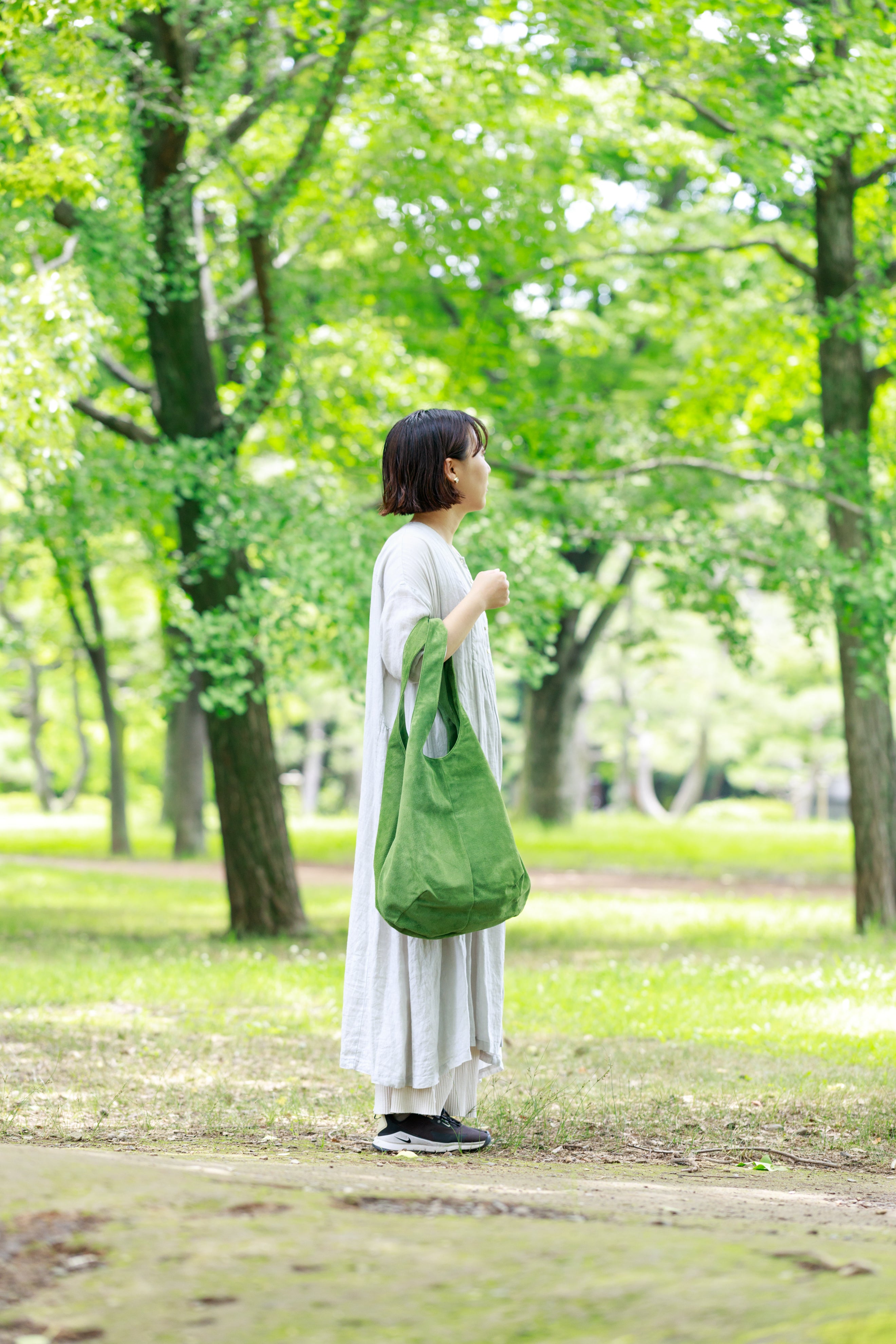 洗える革のビッグドロップトートバッグ｜Washable Big Drop Tote Bag