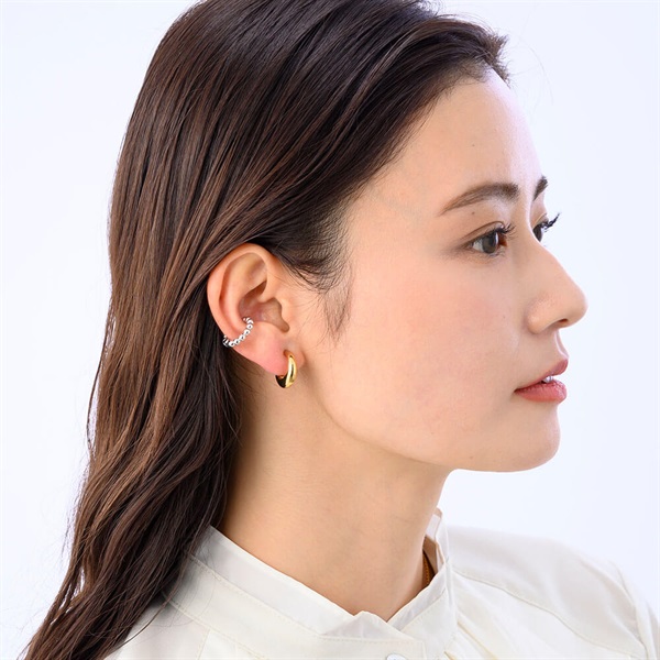 Elaborate ラウンド 2wayイヤカフ(ゴールドカラー) | イヤーカフ