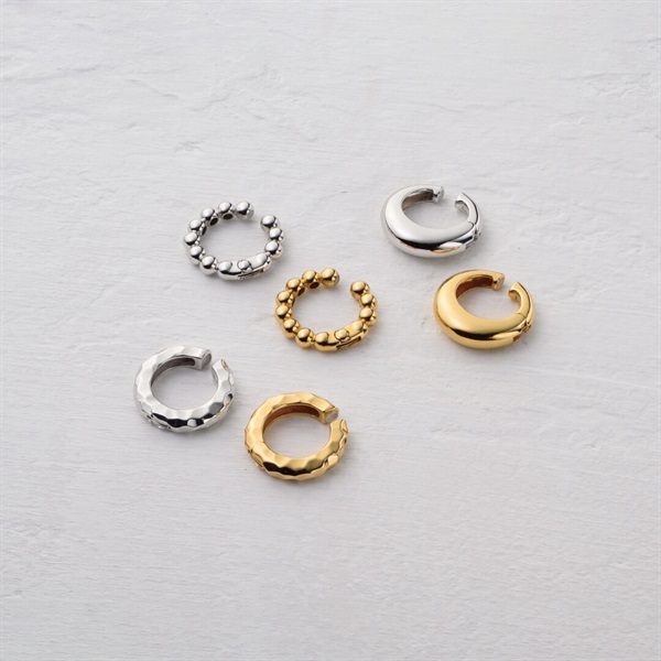 Elaborate ラウンド 2wayイヤカフ(ゴールドカラー) | イヤーカフ