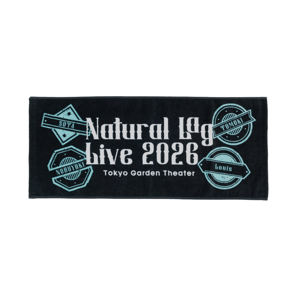 フェイスタオル_ブラック【Natural Lag Live 2026】 – Da-iCE OFFICIAL