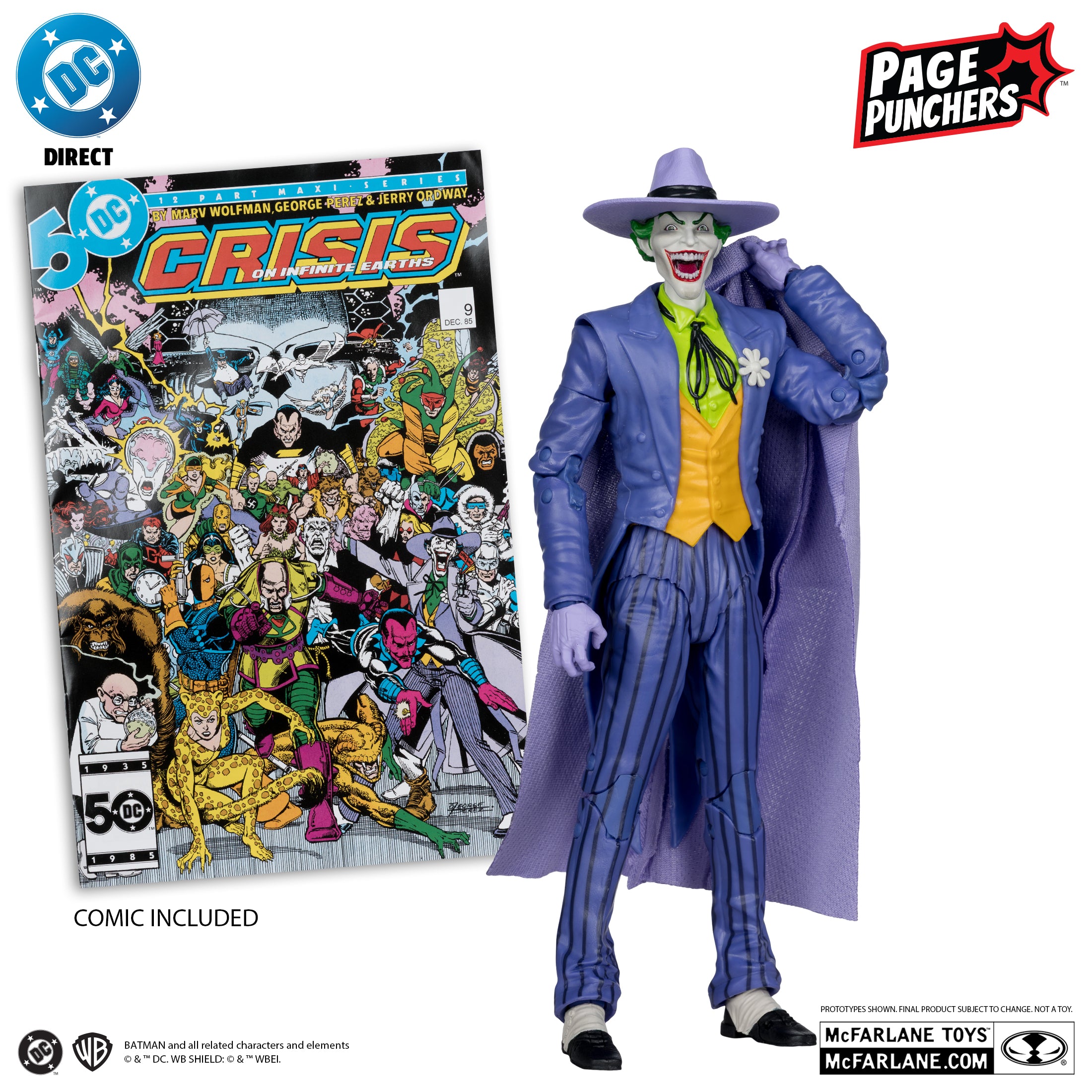 THE JOKER (Crisis on Infinite Earths) McFarlane Toys DC Direct