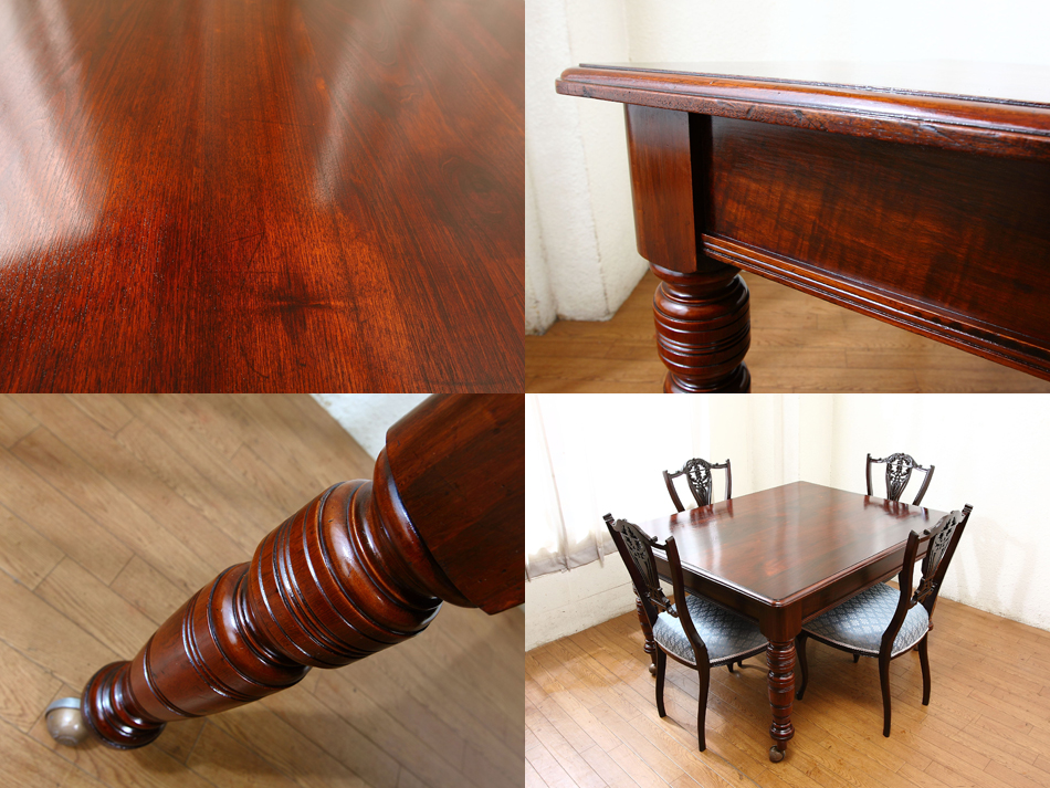 ヴィクトリアン オールドマホガニー キッチンテーブル｜アンティーク