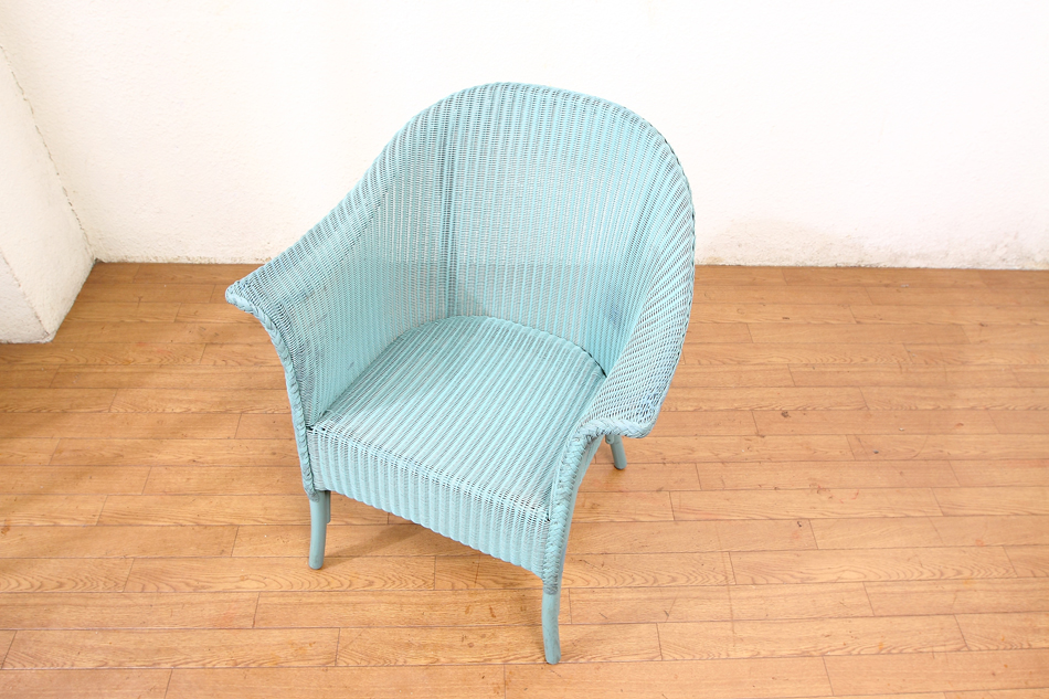 ロイドルームLloyd Loom アームチェア / ブルー｜アンティーク家具