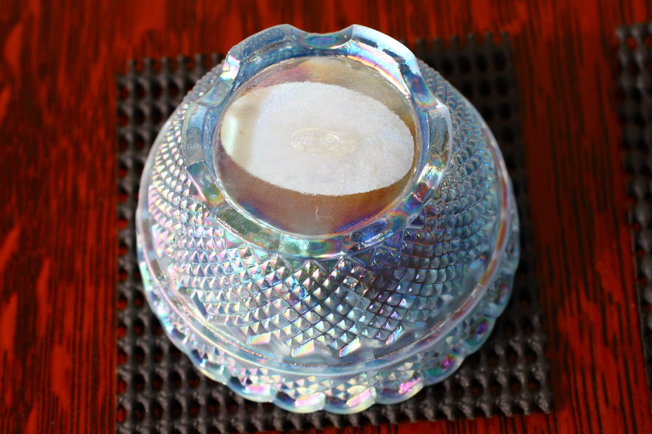 Fentonフェントン ブルー&オパールセント イリデッセンスガラス