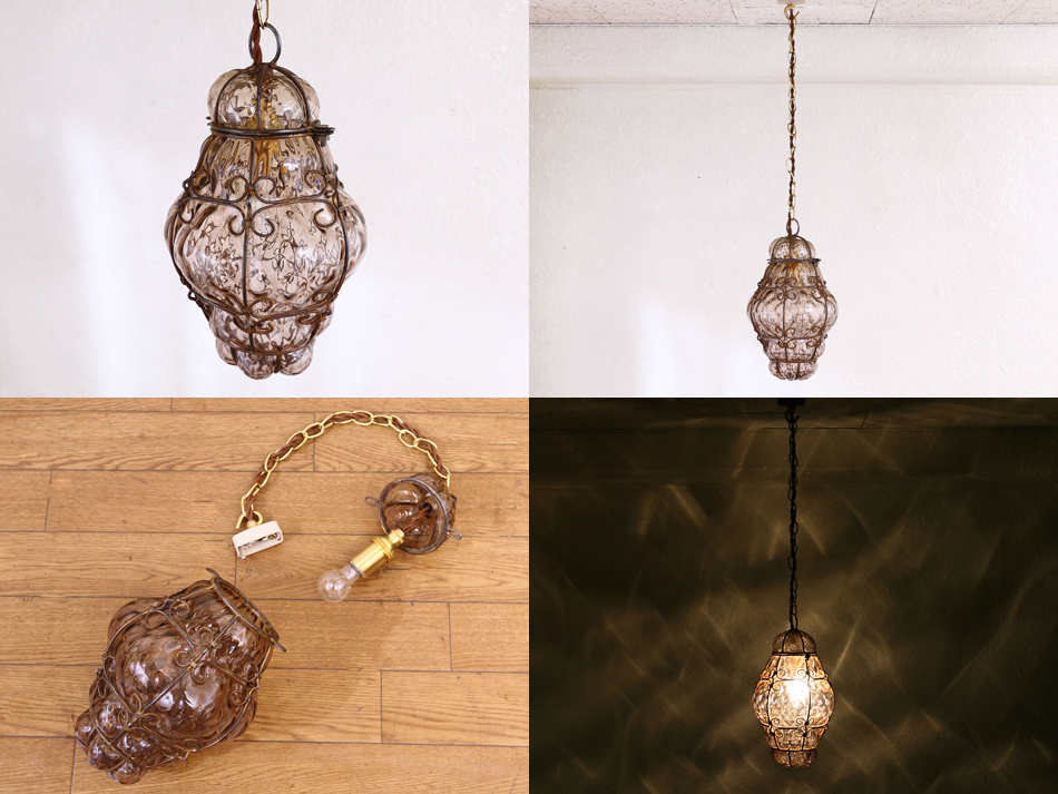 ムラーノガラス ペンダントホールランプ｜アンティーク家具・照明の