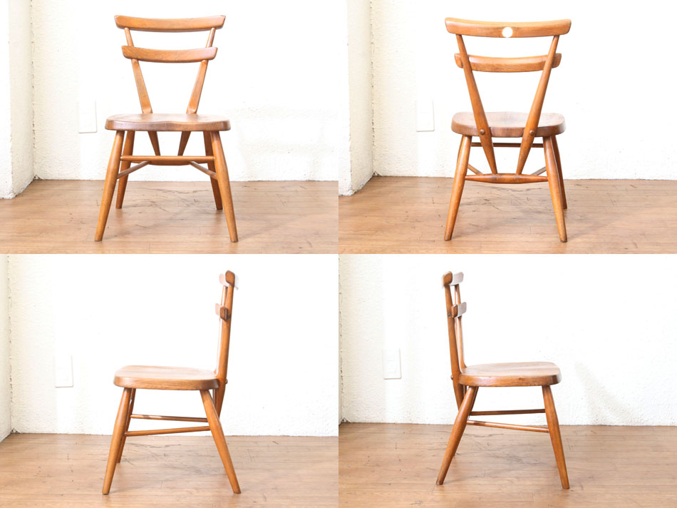 アーコールErcol スタッキングチェアB ホワイトドット｜アンティーク