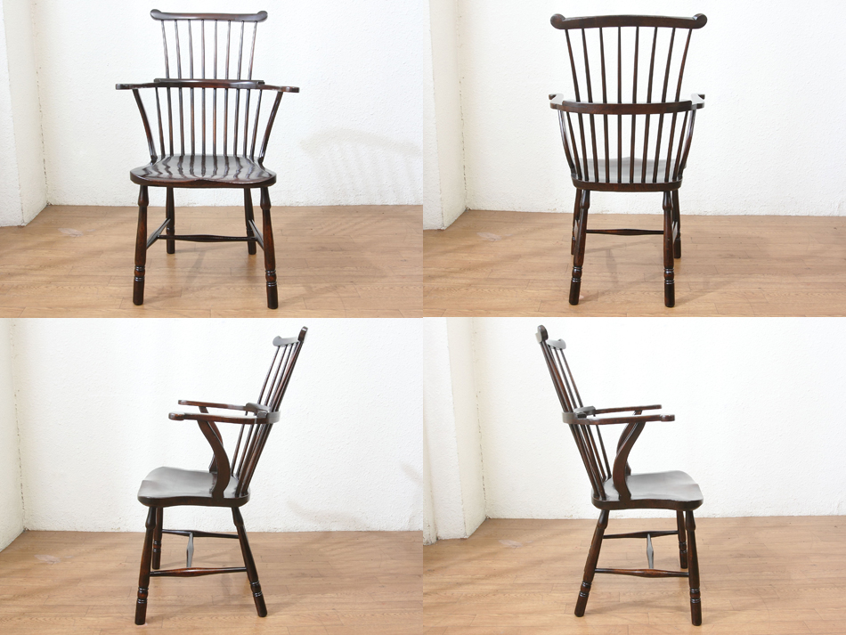 ダブルコムバック ウィンザーアームチェア｜アンティーク家具・照明の