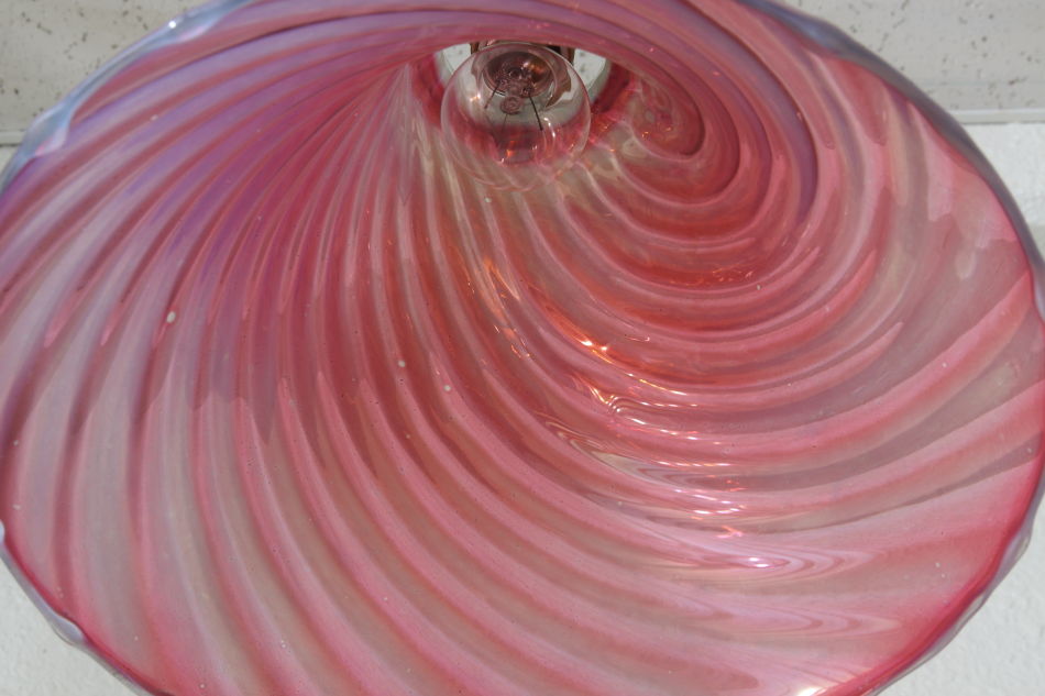 フェントンFenton クランベリー/オパールセント ガラスランプシェード