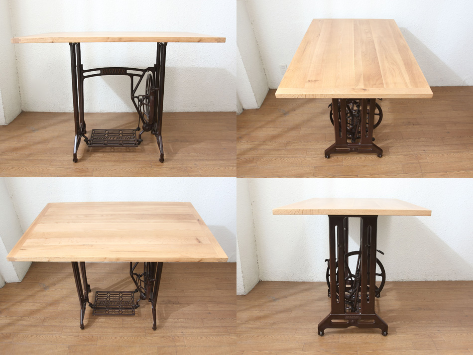 ソリッドオークトップ ブラザーBrother ミシンテーブル｜アンティーク