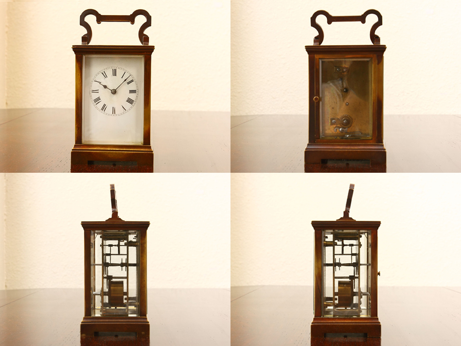 アンティークブラス クオリティキャリッジクロック｜アンティーク家具