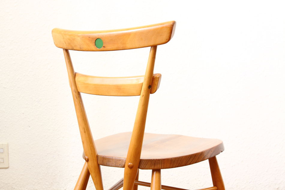 アーコールERCOL スタッキングチェア グリーンドット｜アンティーク