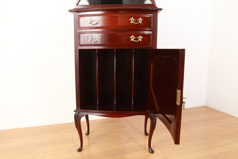 ヴィクトリアンスタイル クオリティマホガニー ジュエリーケーストップ