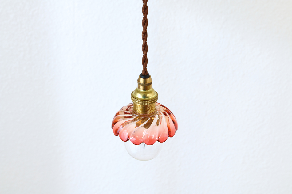 オールドバカラBACCARAT ピンククリスタル ディッシュ ミニペンダント