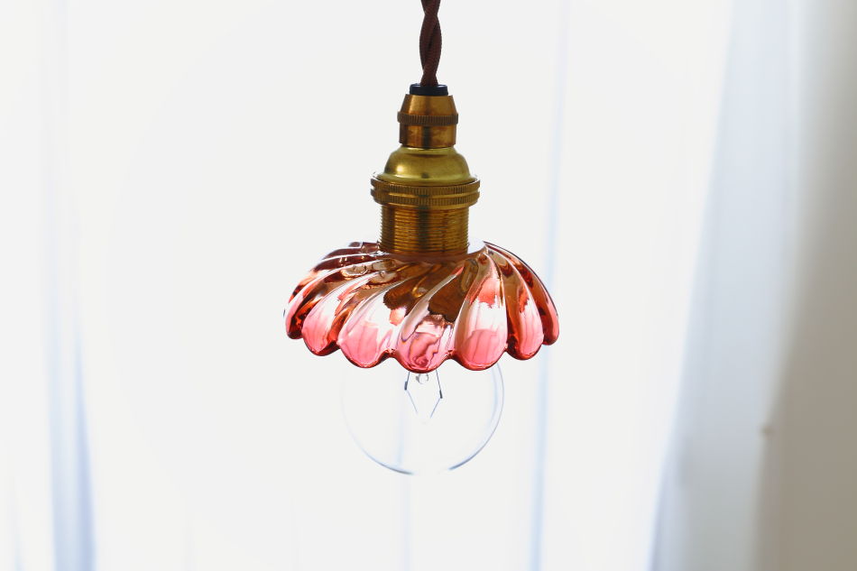 オールドバカラBACCARAT ピンククリスタル ディッシュ ミニペンダント