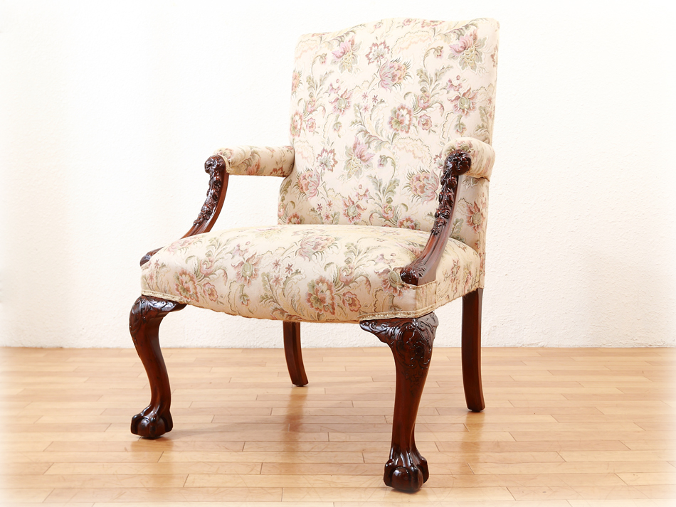 ヴィクトリアンスタイル マホガニーゲインズバラ/ゲインズボローチェア
