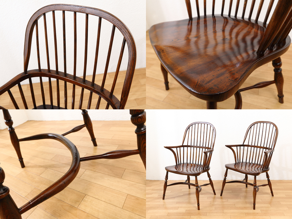 Titchmarsh & Goodwin スティックバック ウィンザーチェア 5脚セット