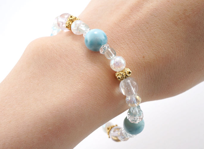 プレアデスモデル ブレスレット（ラリマー・クンツァイト） ～ 吉祥寺