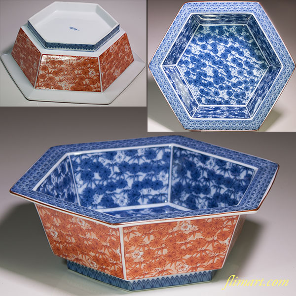 三洋陶器龍峯窯六角鉢 | 和食器リサイクル通販専門店フリマート