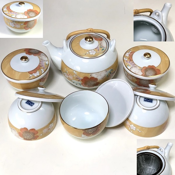 乃りたけノリタケ春隣急須湯呑セット | 和食器雑貨通販