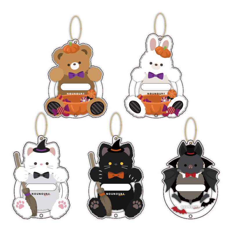 缶バッジアクリルフレーム アニマル ハロウィン ウィッチねこ| FUKUYA