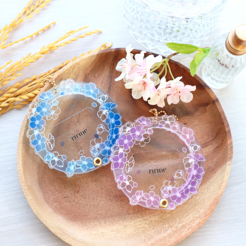 缶バッジアクリルフレーム 桜 紫色| FUKUYA ONLINE フクヤオンライン