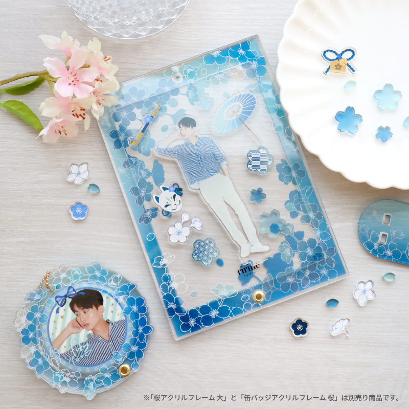 缶バッジアクリルフレーム 桜 紫色| FUKUYA ONLINE フクヤオンライン