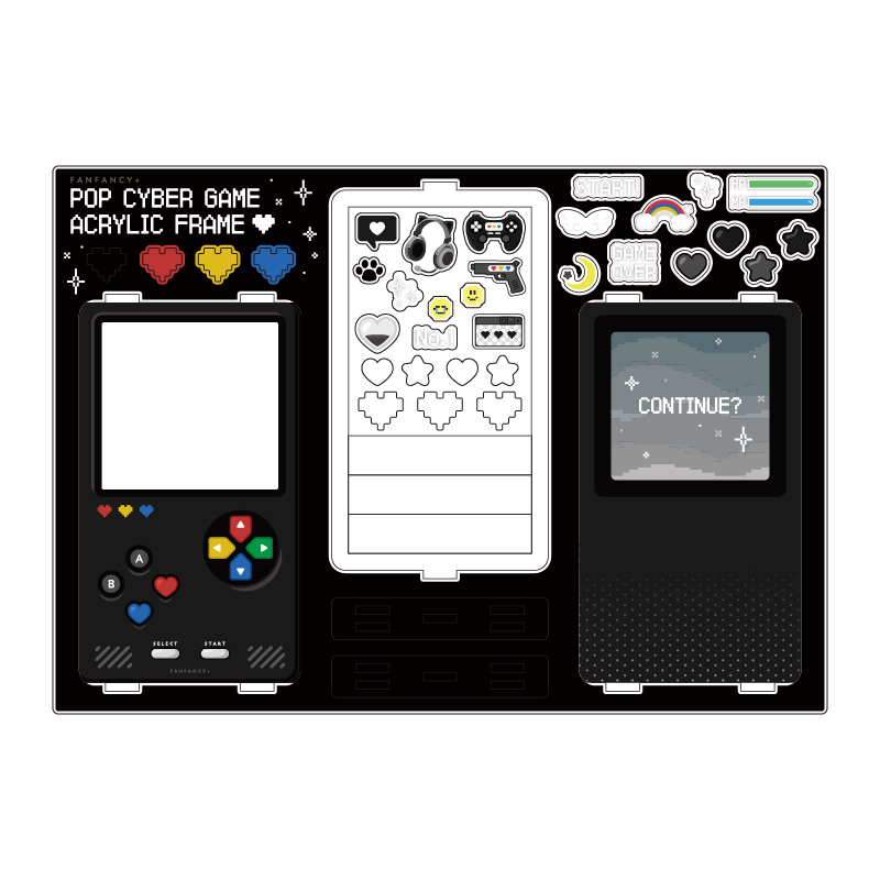 ポップサイバーゲームアクリルフレーム ブラック| FUKUYA ONLINE