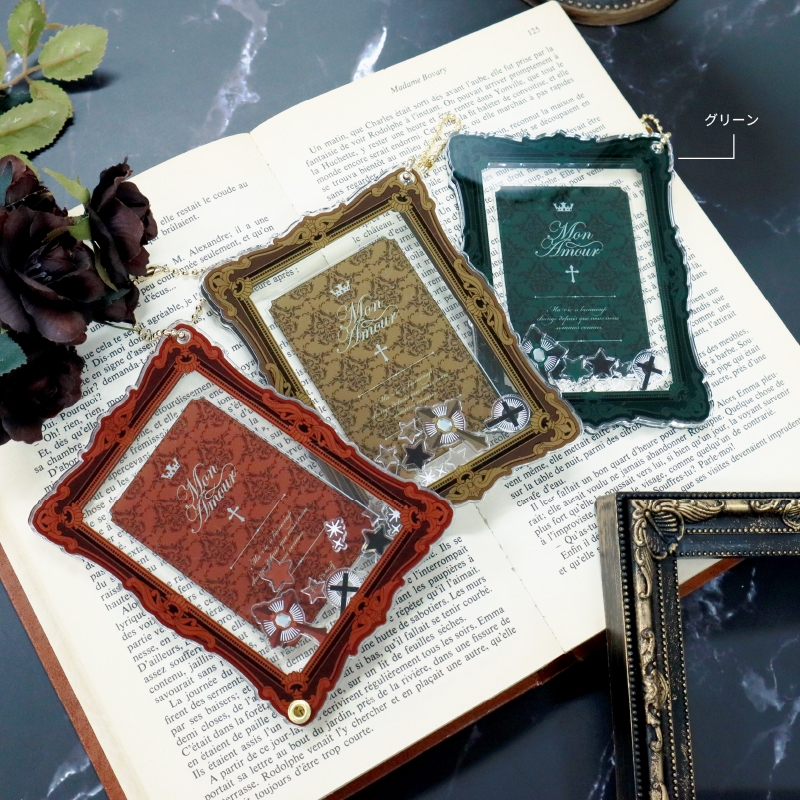 ゴシックアクリルフレーム カードサイズ パープル| FUKUYA ONLINE