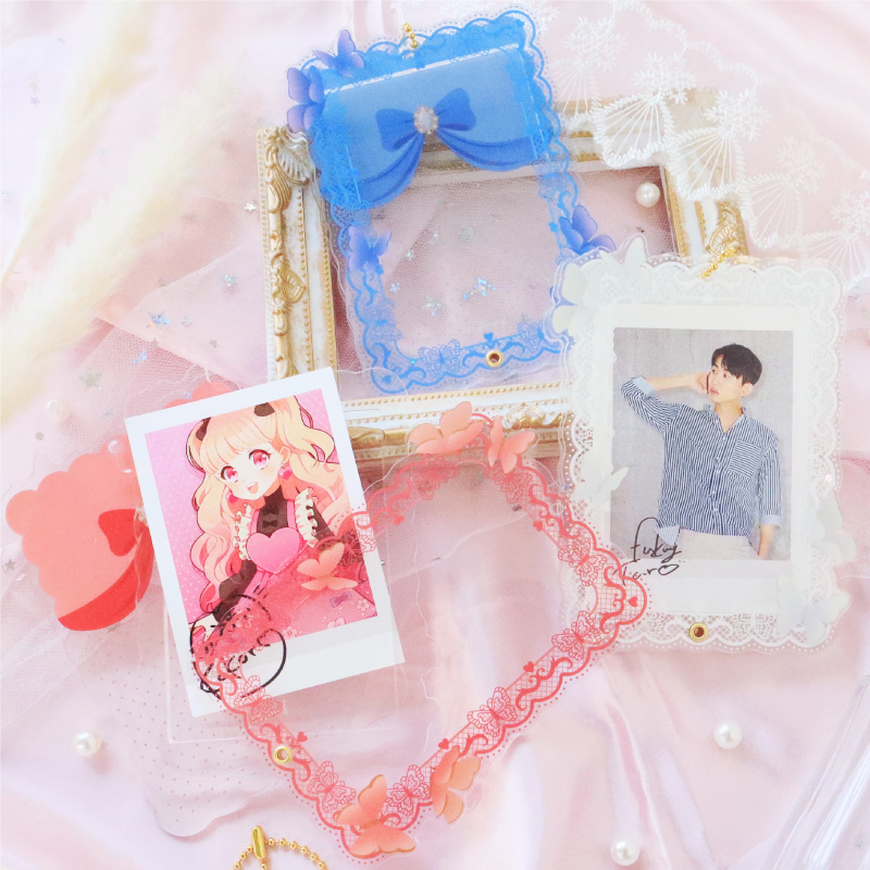 フォトカードアクリルフレーム パピヨン【5周年記念アイテム】【受注