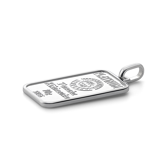 純プラチナ10gコインバー ペンダントトップ | 高品質 金・プラチナ