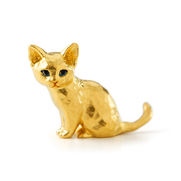 純金オブジェ 「子ねこ」 | 高品質 金・プラチナ