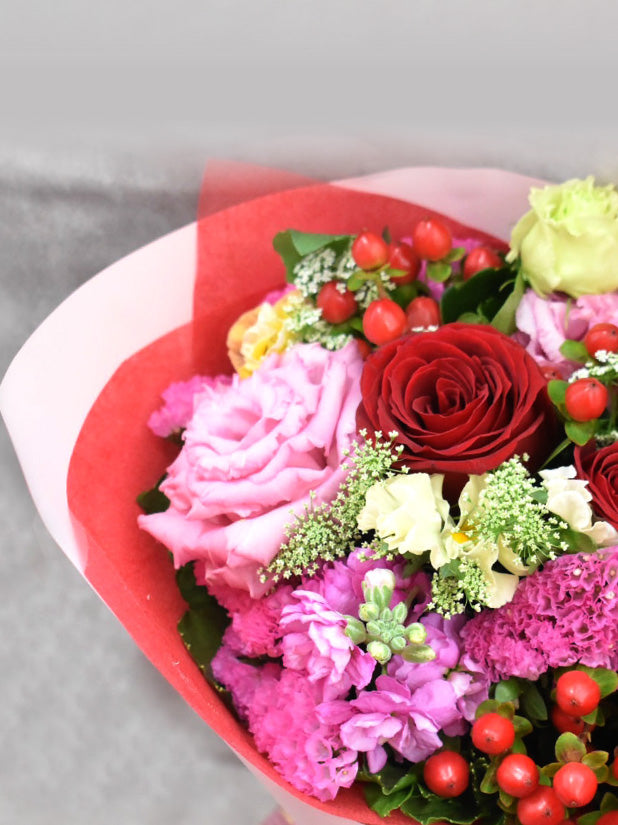 定番花束 スタンダードブーケ 【ピンク系】 ｜高級胡蝶蘭・贈答生花